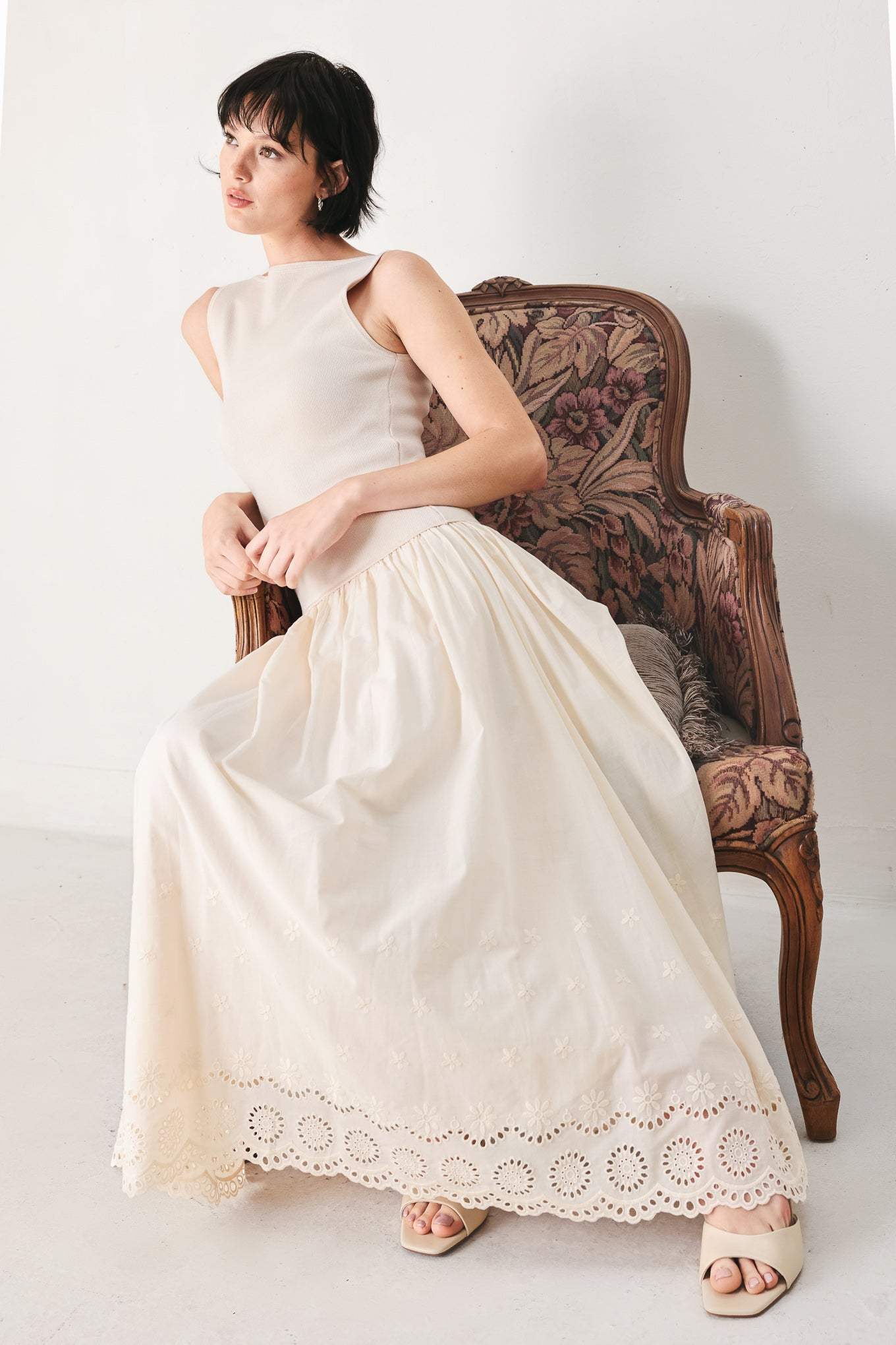 DAYDREAM THREAD MIDI DRESS - Flying Tomato - Flyclothing LLC