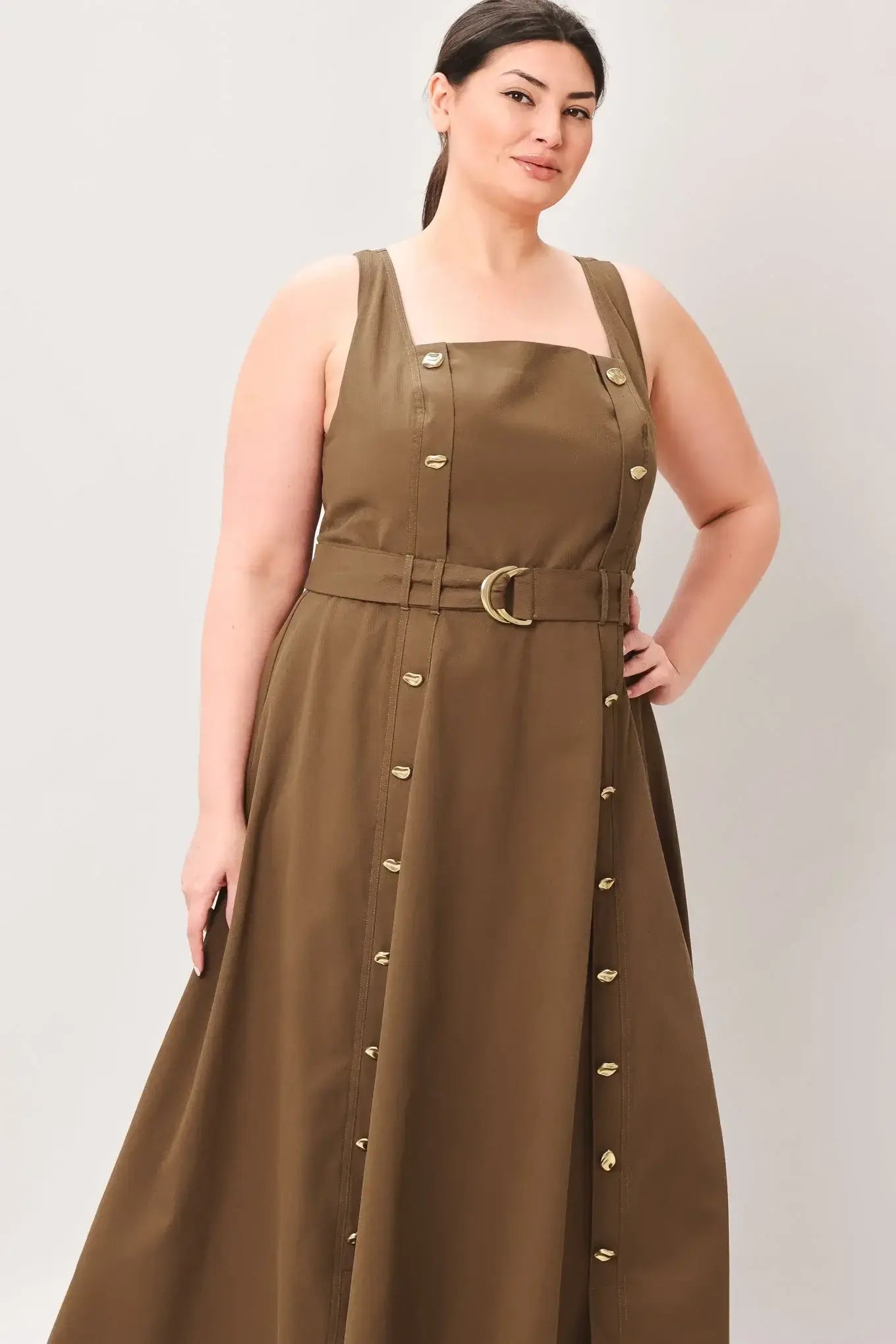 SWEET SIENNA WOVEN MIDI DRESS - Flying Tomato - Flyclothing LLC