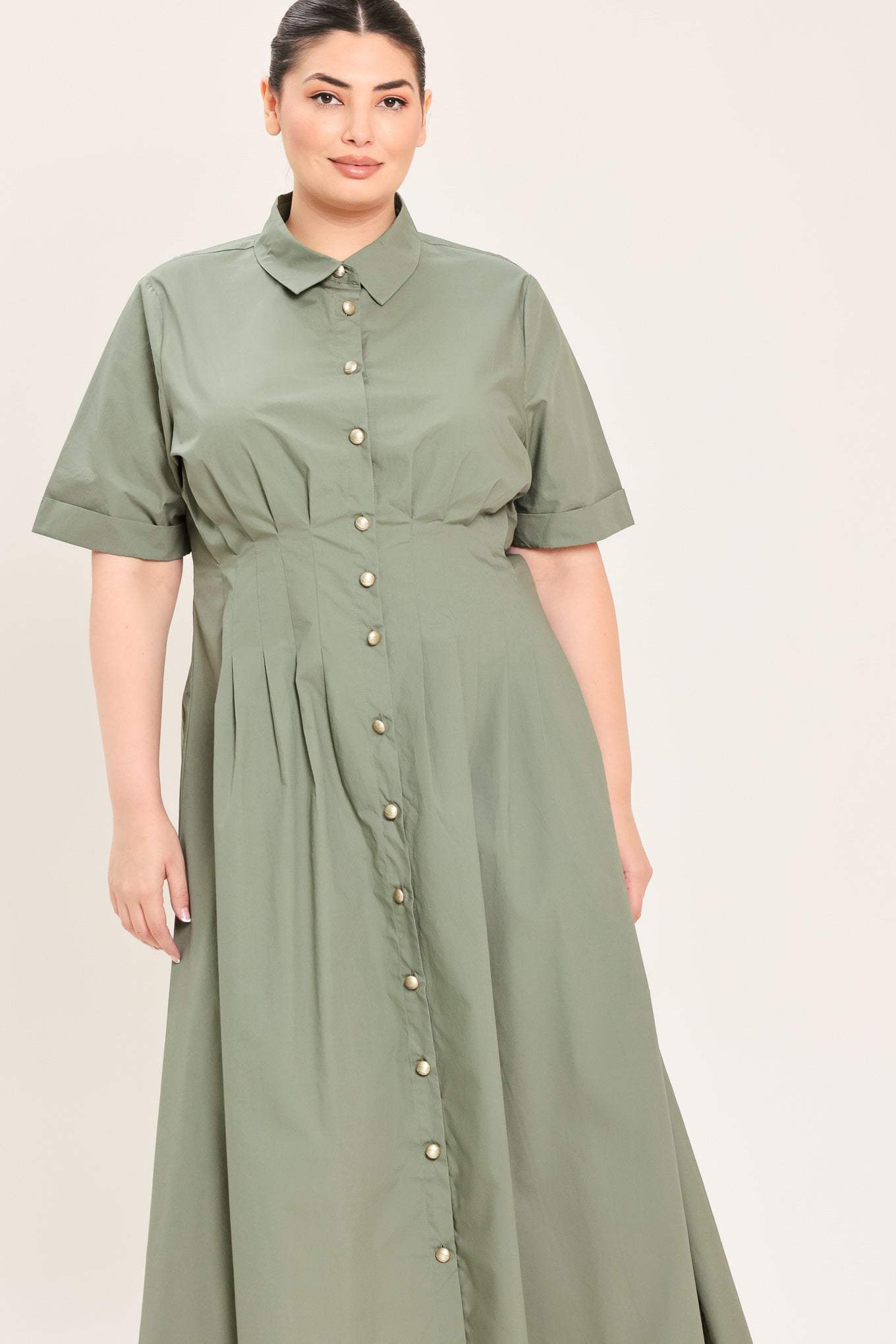 COUNTRYSIDE CHARM WOVEN MIDI DRESS - Flying Tomato - Flyclothing LLC