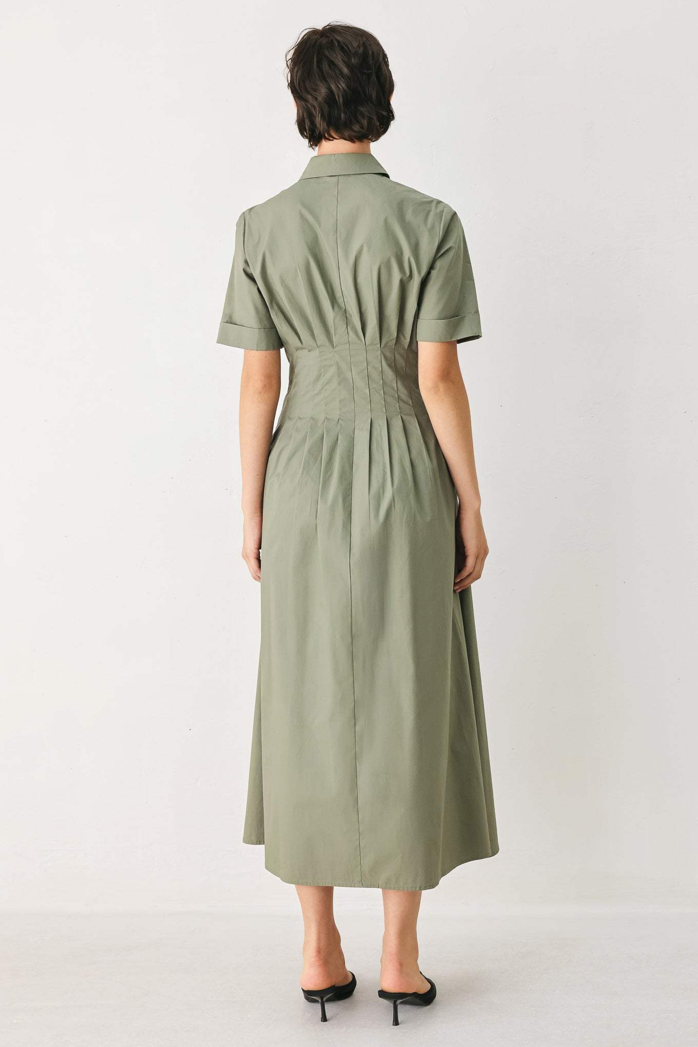 COUNTRYSIDE CHARM WOVEN MIDI DRESS - Flying Tomato - Flyclothing LLC
