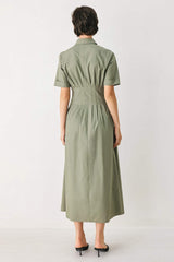 COUNTRYSIDE CHARM WOVEN MIDI DRESS - Flying Tomato - Flyclothing LLC