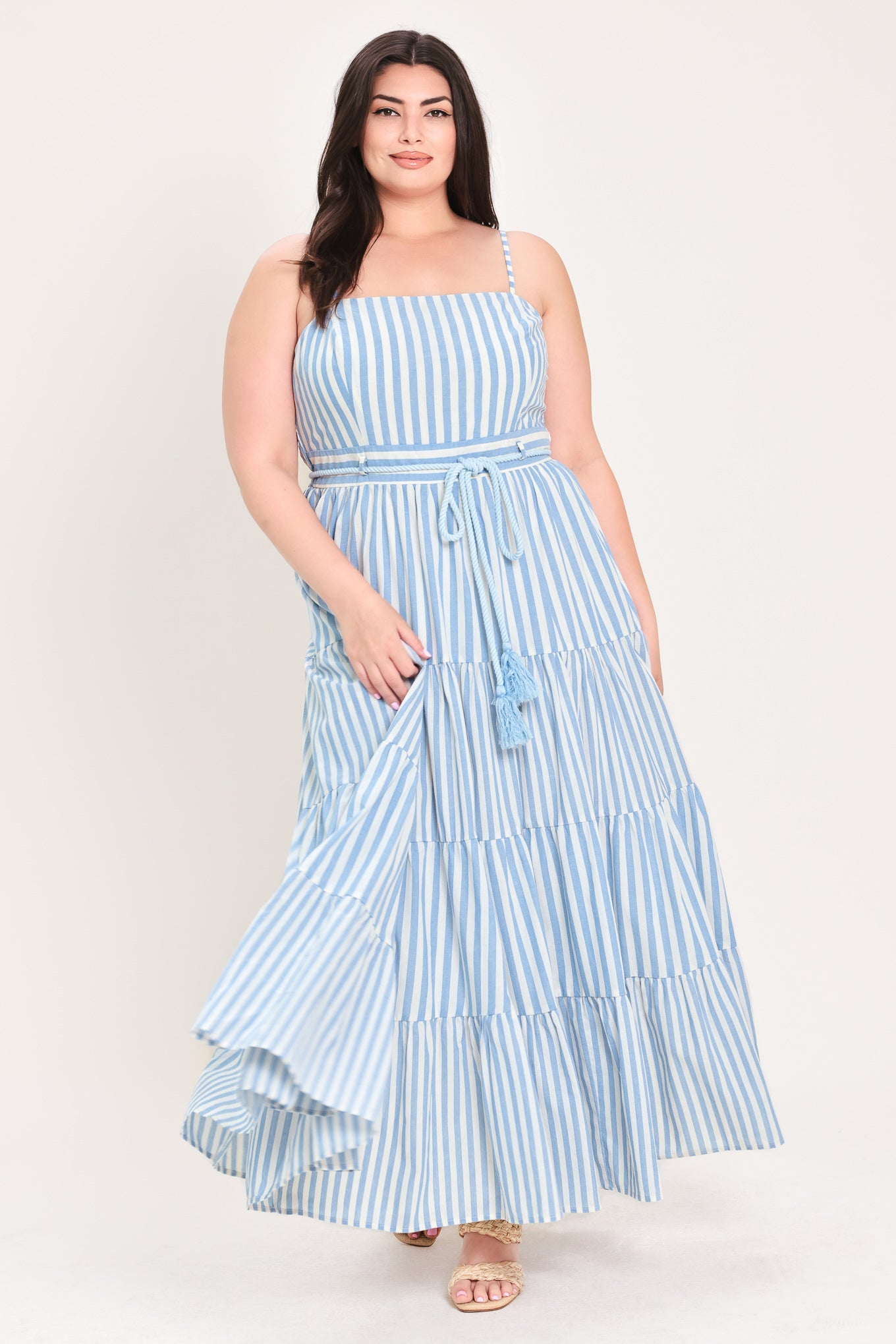 ROSY BREEZE WOVEN ANKLE DRESS - Flying Tomato - Flyclothing LLC