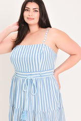 ROSY BREEZE WOVEN ANKLE DRESS - Flying Tomato - Flyclothing LLC
