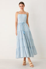 ROSY BREEZE WOVEN ANKLE DRESS - Flying Tomato - Flyclothing LLC