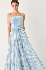 ROSY BREEZE WOVEN ANKLE DRESS - Flying Tomato - Flyclothing LLC