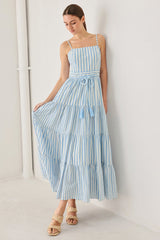 ROSY BREEZE WOVEN ANKLE DRESS - Flying Tomato - Flyclothing LLC