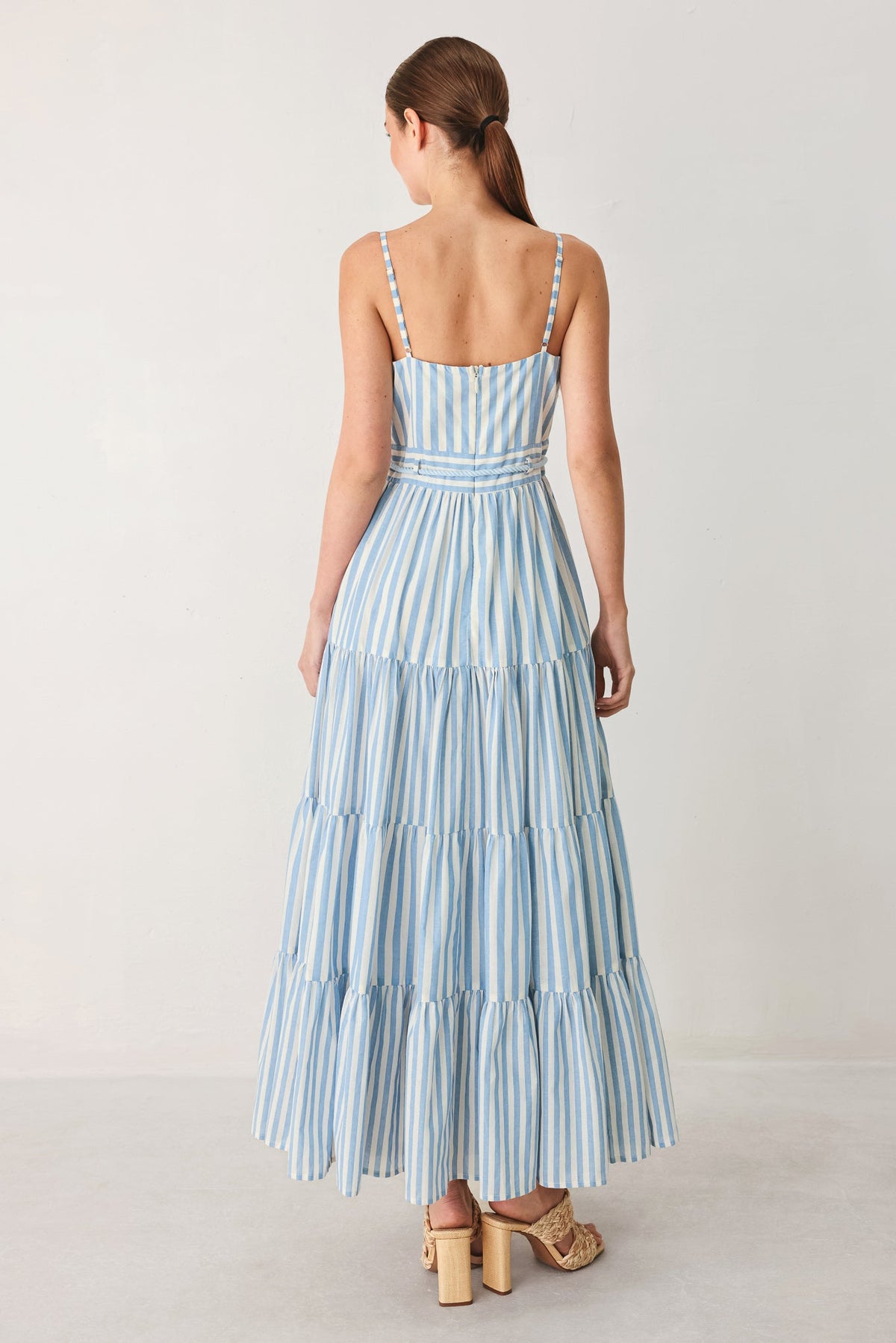 ROSY BREEZE WOVEN ANKLE DRESS - Flying Tomato - Flyclothing LLC