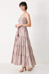 ROSY BREEZE WOVEN ANKLE DRESS - Flying Tomato - Flyclothing LLC