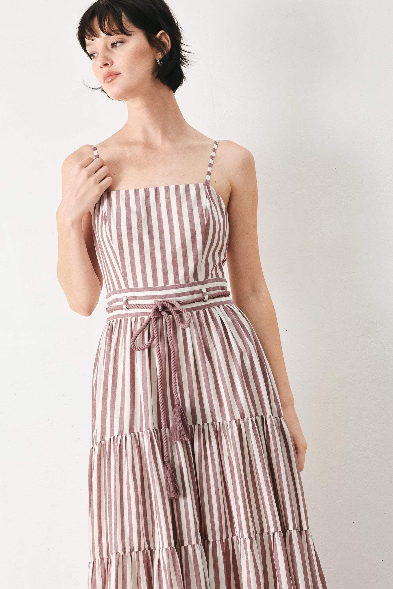 ROSY BREEZE WOVEN ANKLE DRESS - Flying Tomato - Flyclothing LLC