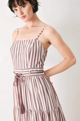 ROSY BREEZE WOVEN ANKLE DRESS - Flying Tomato - Flyclothing LLC