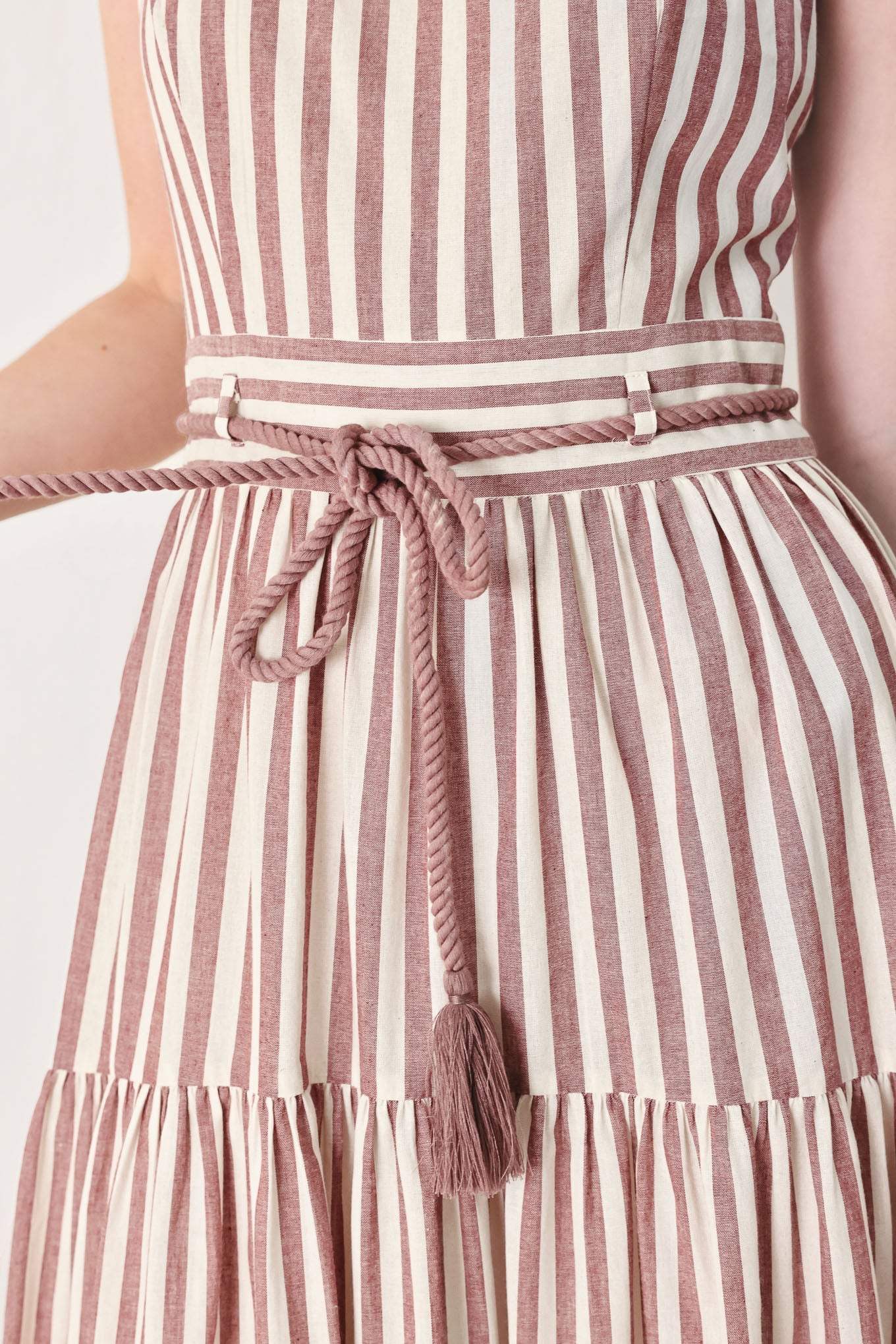 ROSY BREEZE WOVEN ANKLE DRESS - Flying Tomato - Flyclothing LLC