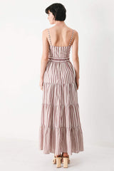 ROSY BREEZE WOVEN ANKLE DRESS - Flying Tomato - Flyclothing LLC