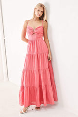 SWEET ESCAPE WOVEN MAXI DRESS - Flying Tomato - Flyclothing LLC