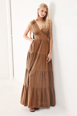 CALM BEAUTY WOVEN MAXI DRESS - Flying Tomato - Flyclothing LLC