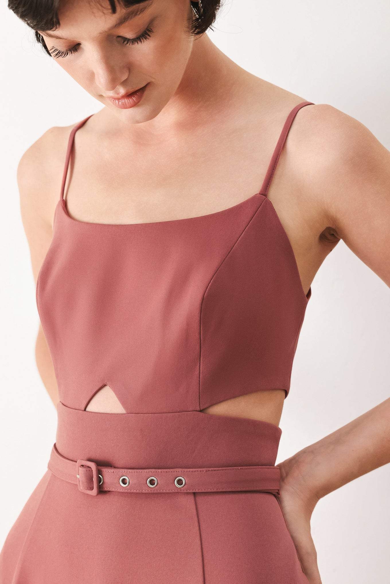 PEARL MOON WOVEN MIDI DRESS - Flying Tomato - Flyclothing LLC