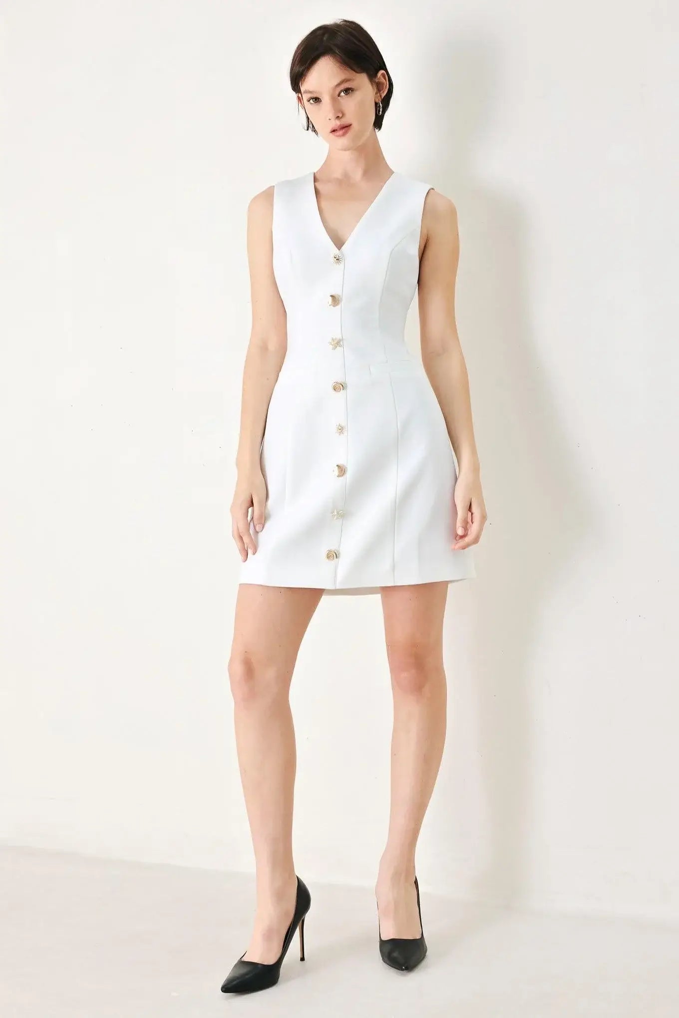 PURE GLAM WOVEN MINI DRESS - Flying Tomato - Flyclothing LLC