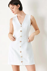 PURE GLAM WOVEN MINI DRESS - Flying Tomato - Flyclothing LLC