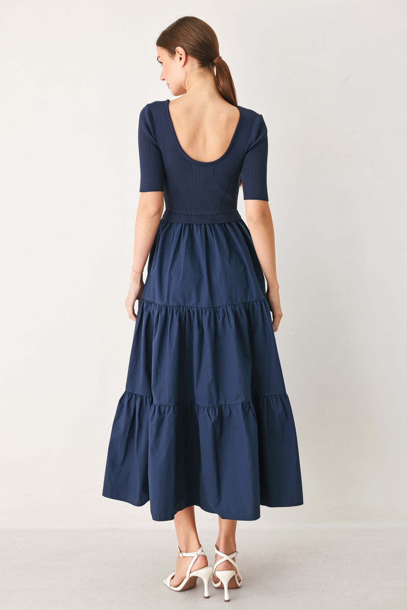 ELEGANT ERA SWEATER KNIT MIDI DRESS - Flying Tomato - Flyclothing LLC