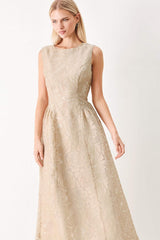EVENING BLOSSOM ORGANZA MIDI DRESS - Flying Tomato - Flyclothing LLC