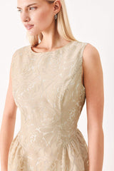 EVENING BLOSSOM ORGANZA MIDI DRESS - Flying Tomato - Flyclothing LLC