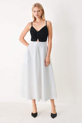 MODERN CONTRAST MIDI DRESS - Flying Tomato - Flyclothing LLC