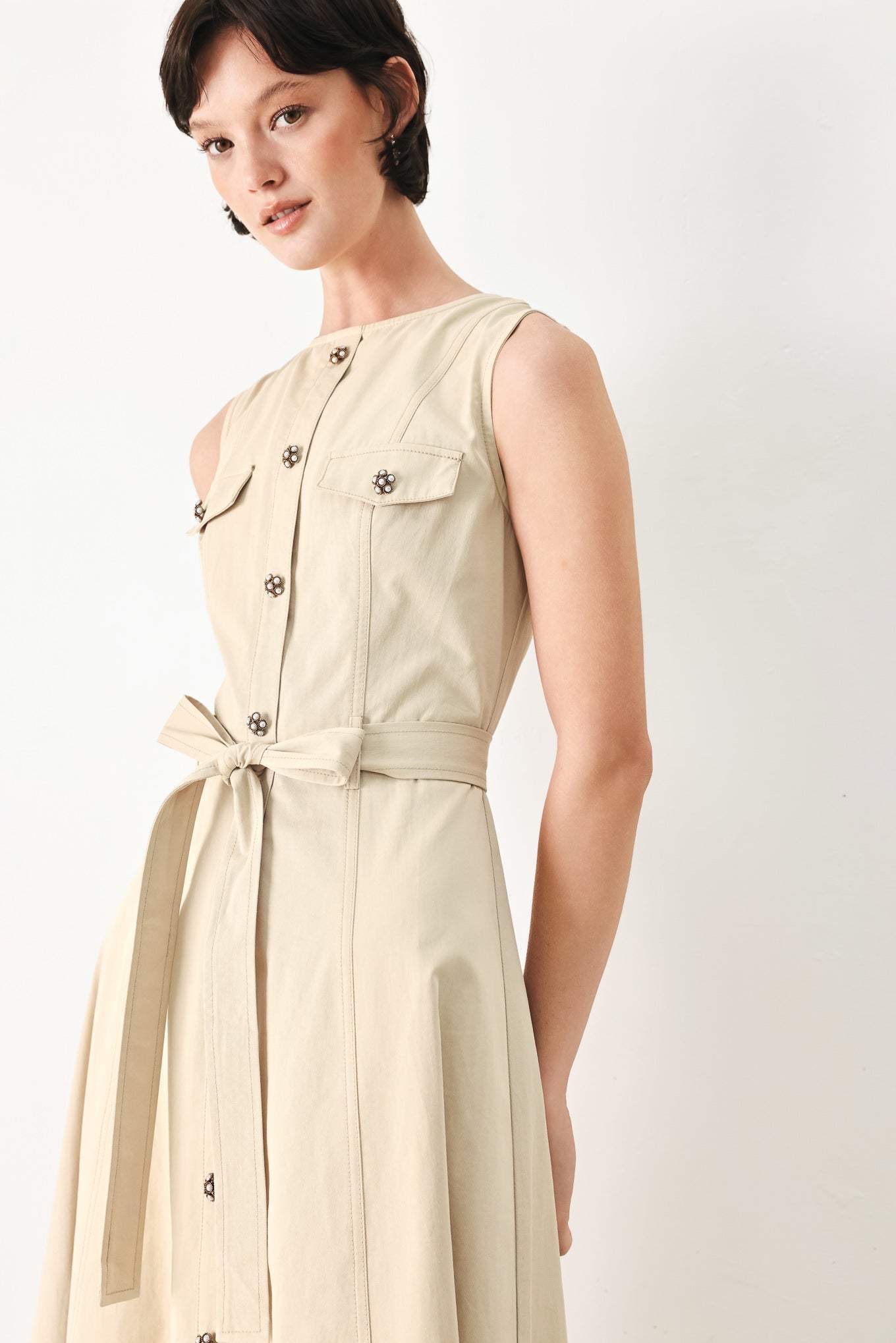 DUNE DAYDREAM WOVEN MIDI DRESS - Flying Tomato - Flyclothing LLC