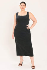 URBAN CHIC DENIM MIDI DRESS - Flying Tomato - Flyclothing LLC