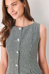 MONOCHROME SPARK BLACK/WHITE SEQUIN SKATER MINI DRESS - Flying Tomato - Flyclothing LLC