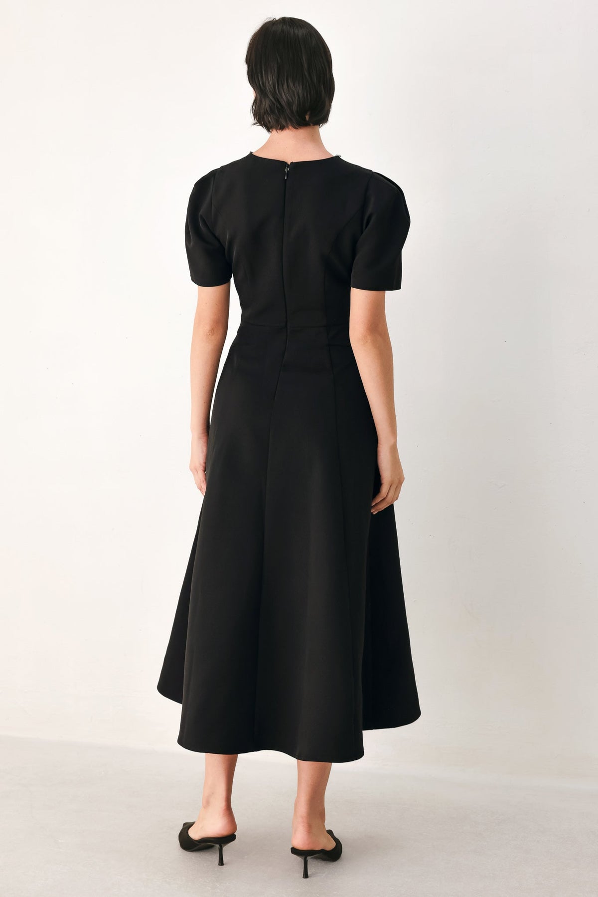 AFTER DARK ELEGANCE JEWELED MIDI DRESS - Flying Tomato - Flyclothing LLC