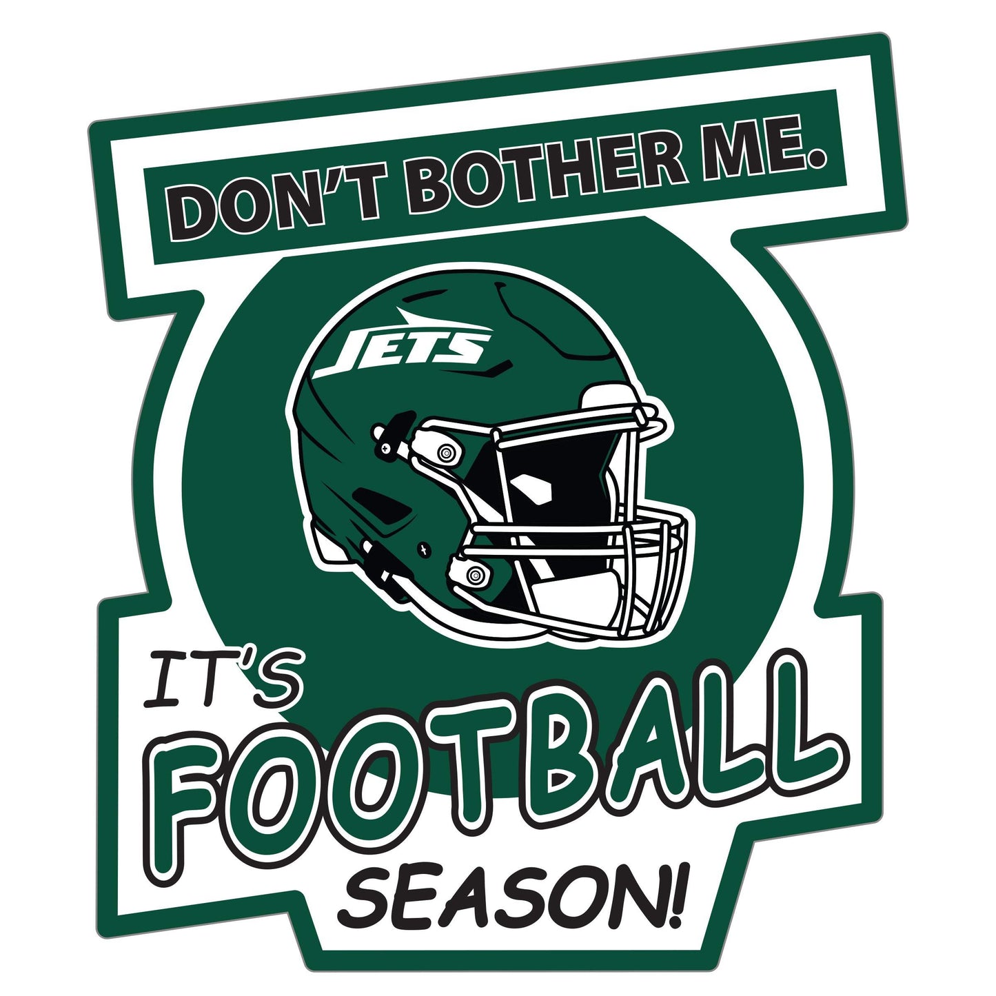 New York Jets Don't Bother Me Auto Decal - New York Jets - Flyclothing LLC