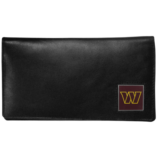 Washington Commanders Deluxe Leather Checkbook Cover