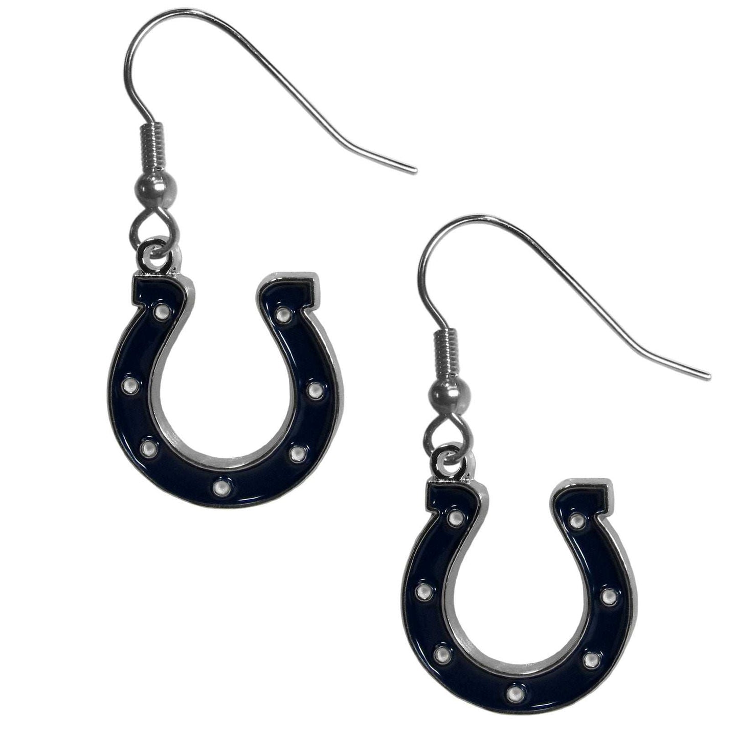 Indianapolis Colts Chrome Dangle Earrings - Indianapolis Colts - Flyclothing LLC