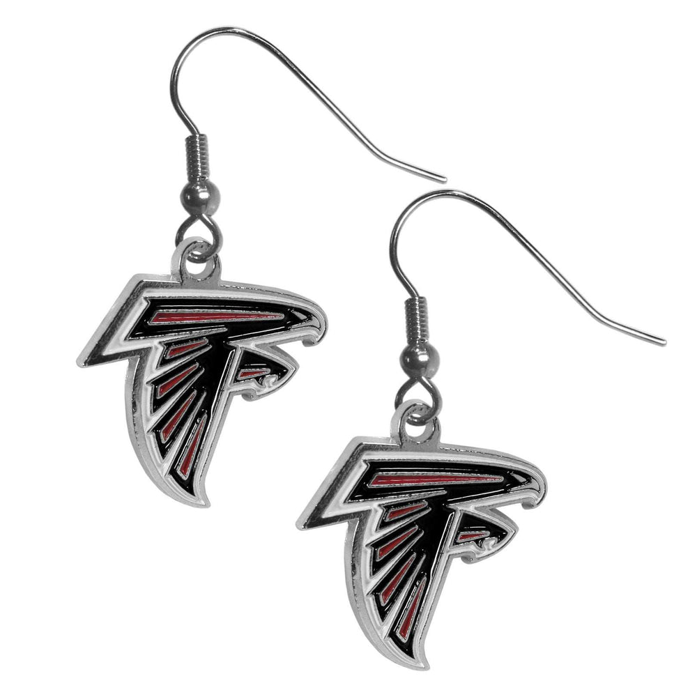 Atlanta Falcons Chrome Dangle Earrings - Atlanta Falcons - Flyclothing LLC