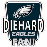 Philadelphia Eagles Die-Hard Fan Auto Decal - Philadelphia Eagles