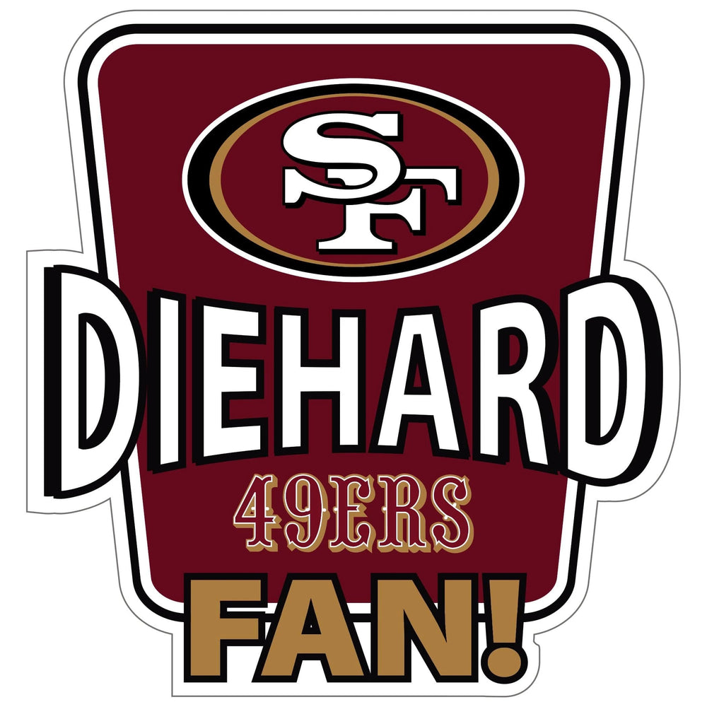 San Francisco 49ers Die-Hard Fan Auto Decal - San Francisco 49ers
