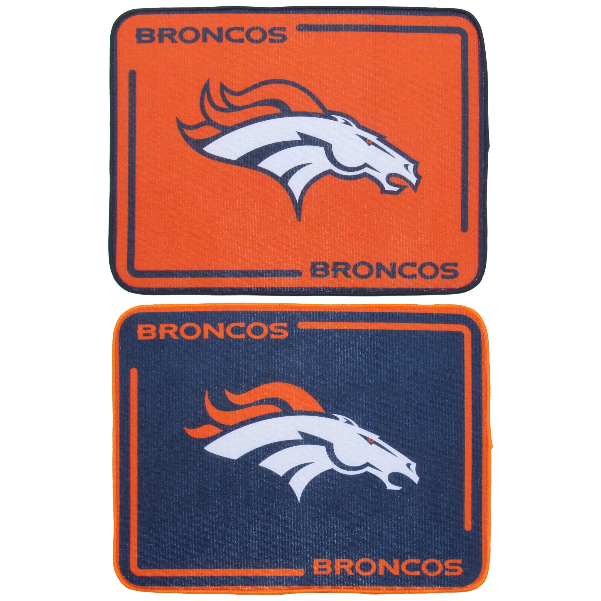 Denver Broncos Microfiber Drying Mat, 2pk