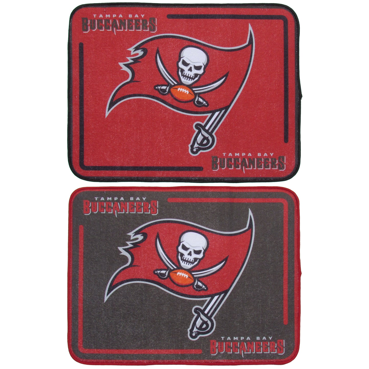 Tampa Bay Buccaneers Microfiber Drying Mat, 2pk