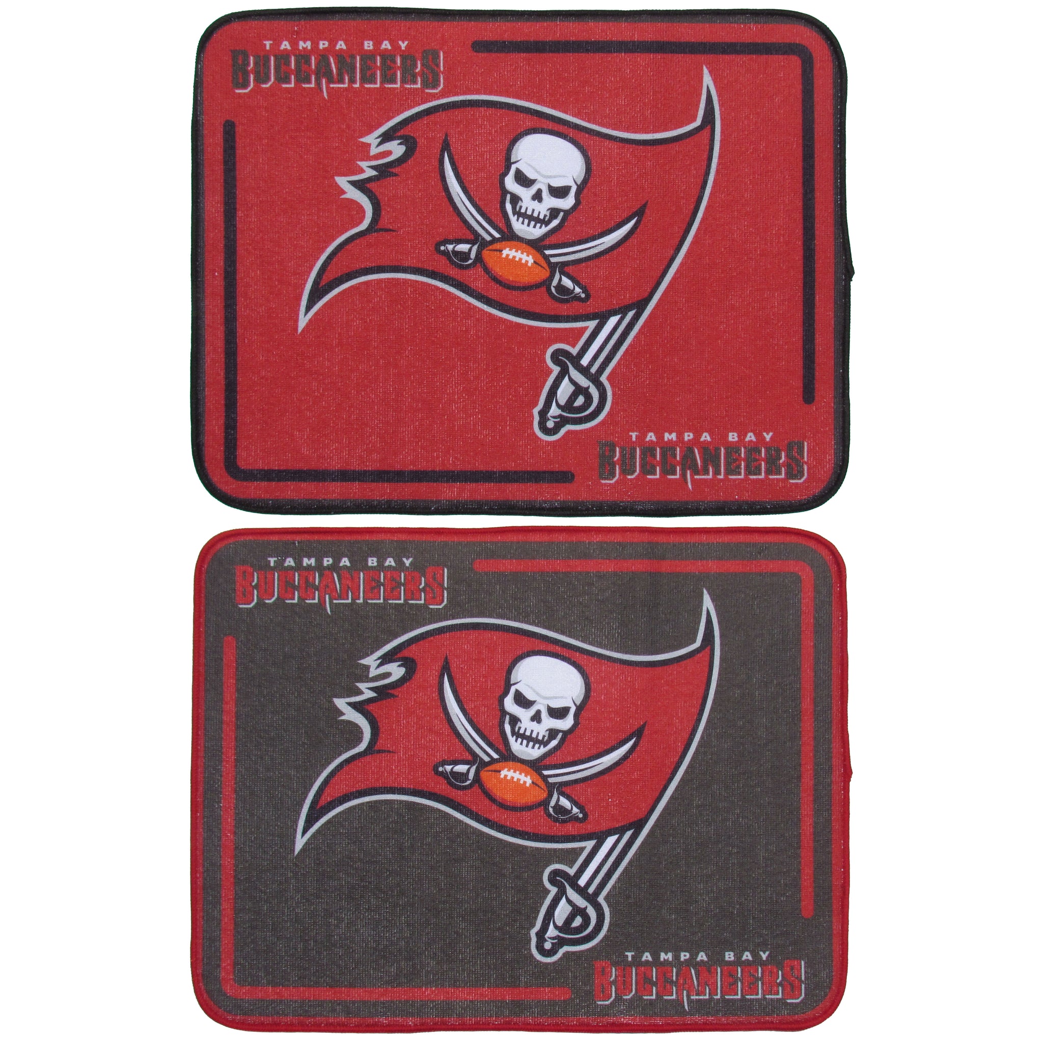 Tampa Bay Buccaneers Microfiber Drying Mat, 2pk