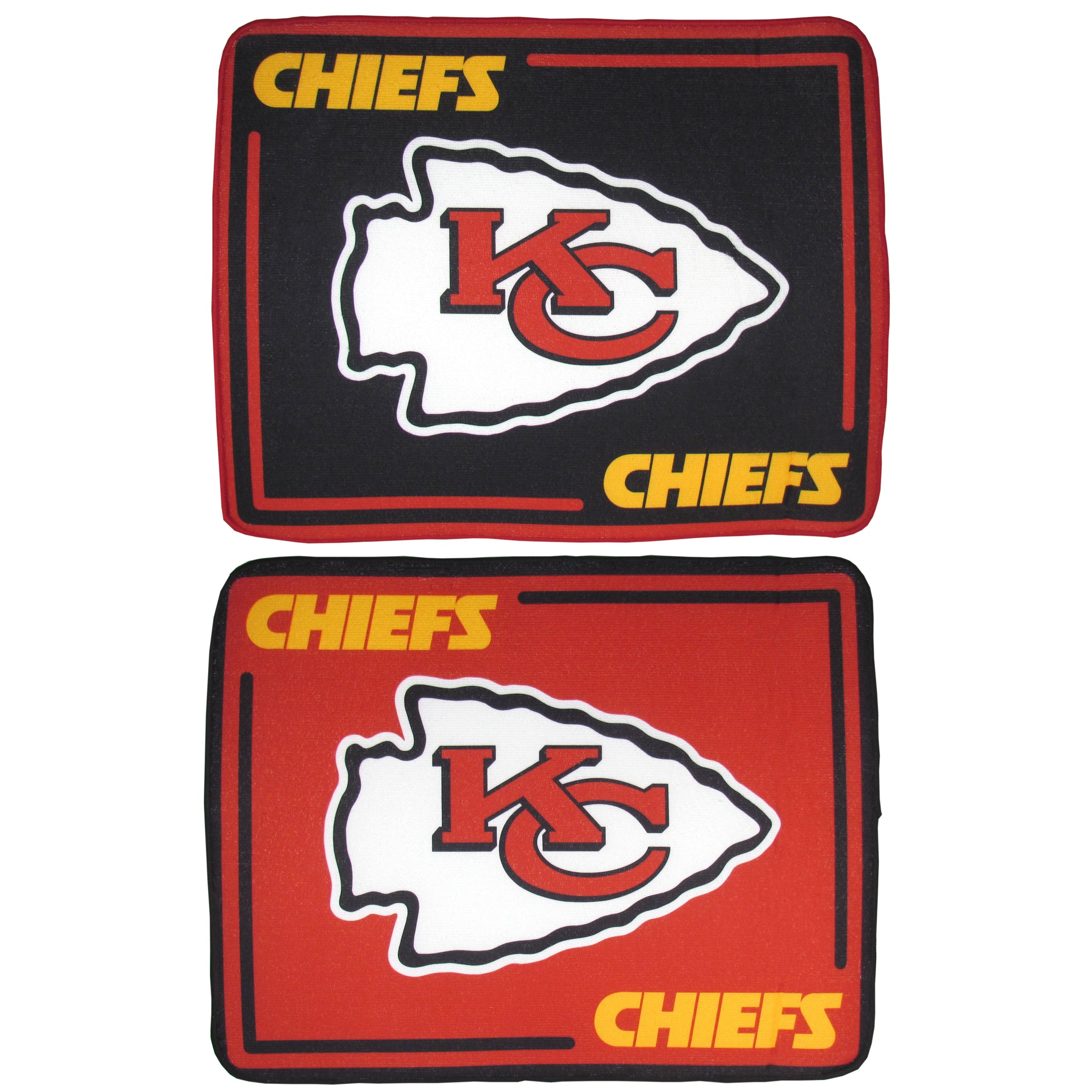 Kansas City Chiefs Microfiber Drying Mat, 2pk