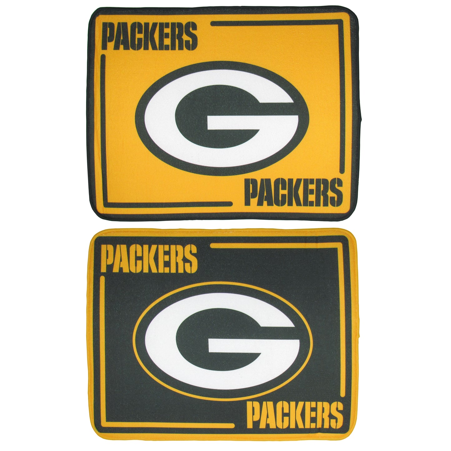 Green Bay Packers Microfiber Drying Mat, 2pk