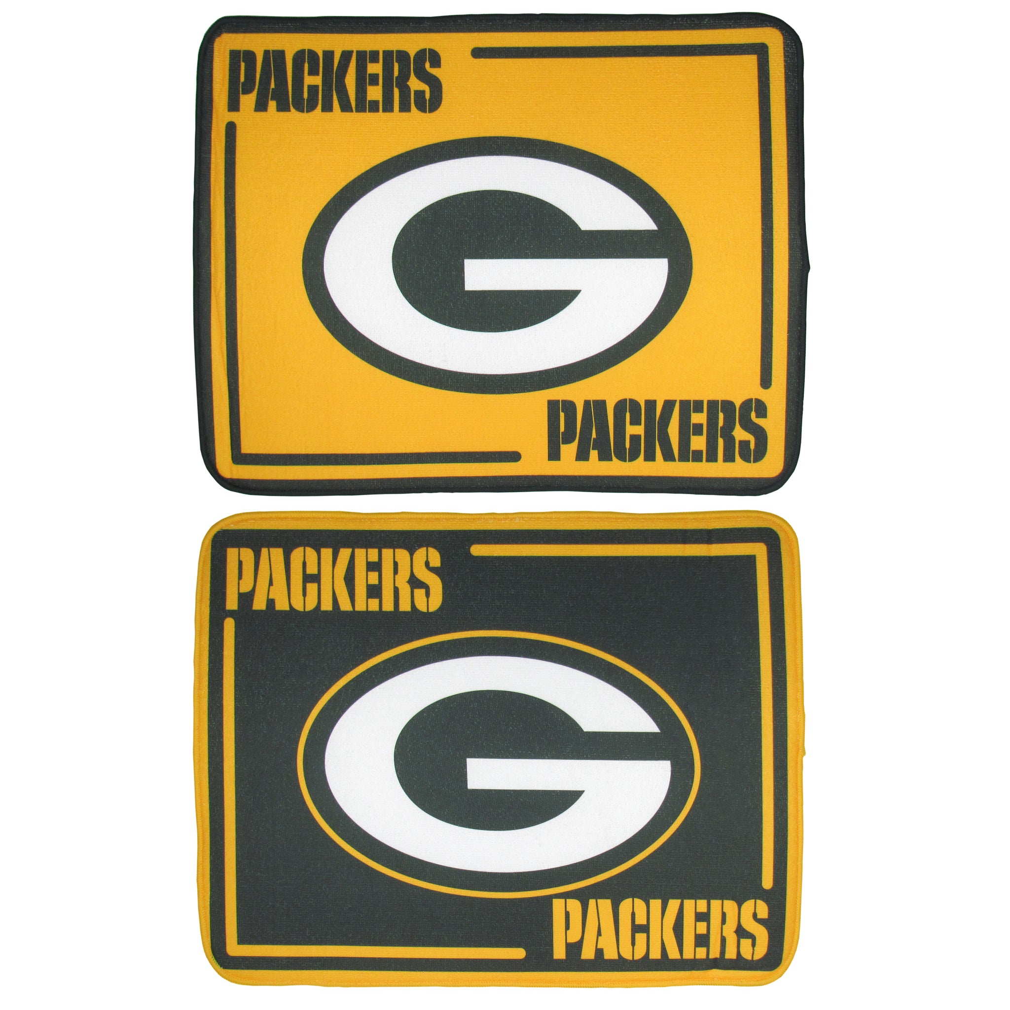 Green Bay Packers Microfiber Drying Mat, 2pk