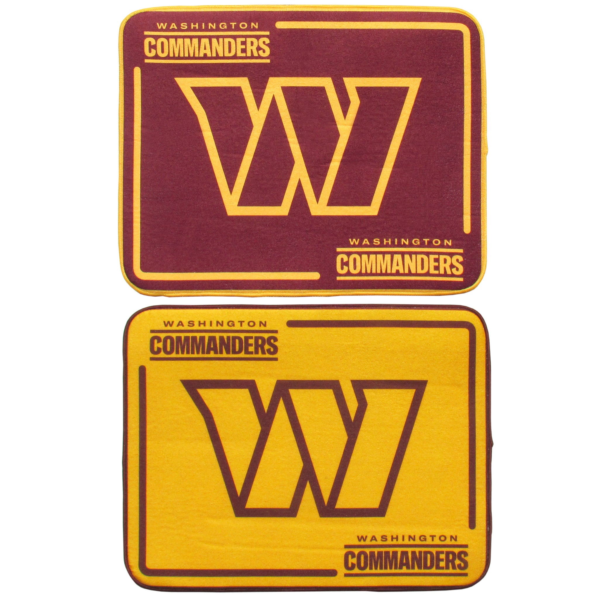 Washington Commanders Microfiber Drying Mat, 2pk