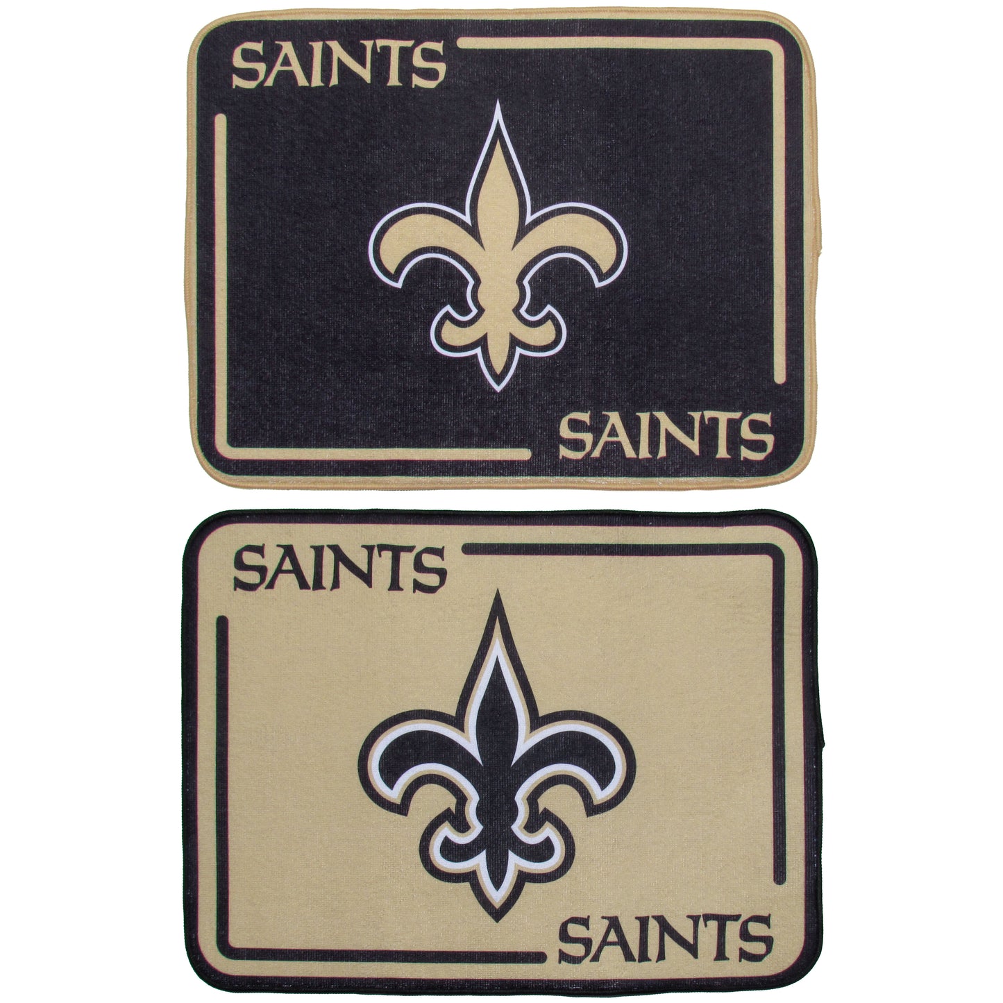 New Orleans Saints Microfiber Drying Mat, 2pk