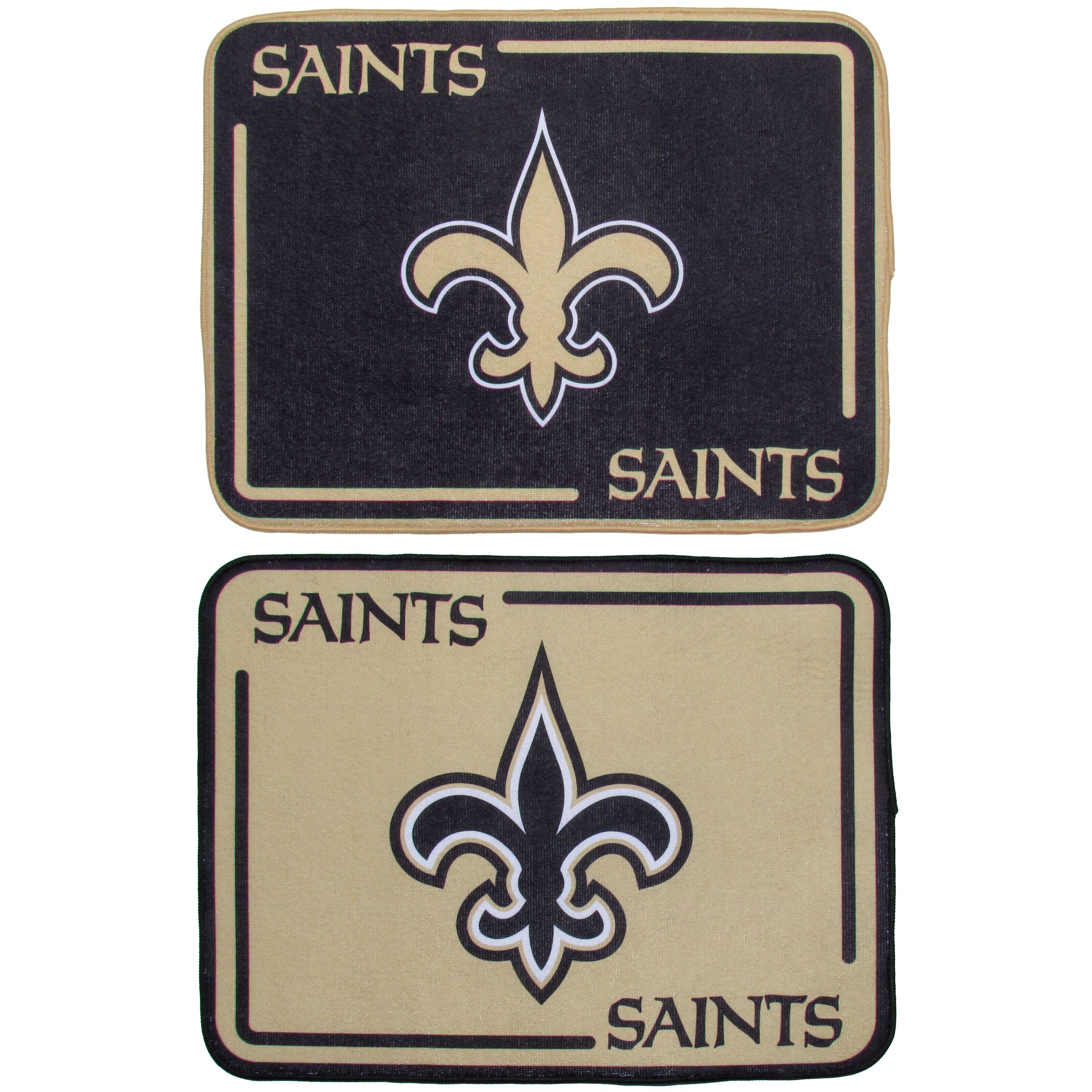 New Orleans Saints Microfiber Drying Mat, 2pk