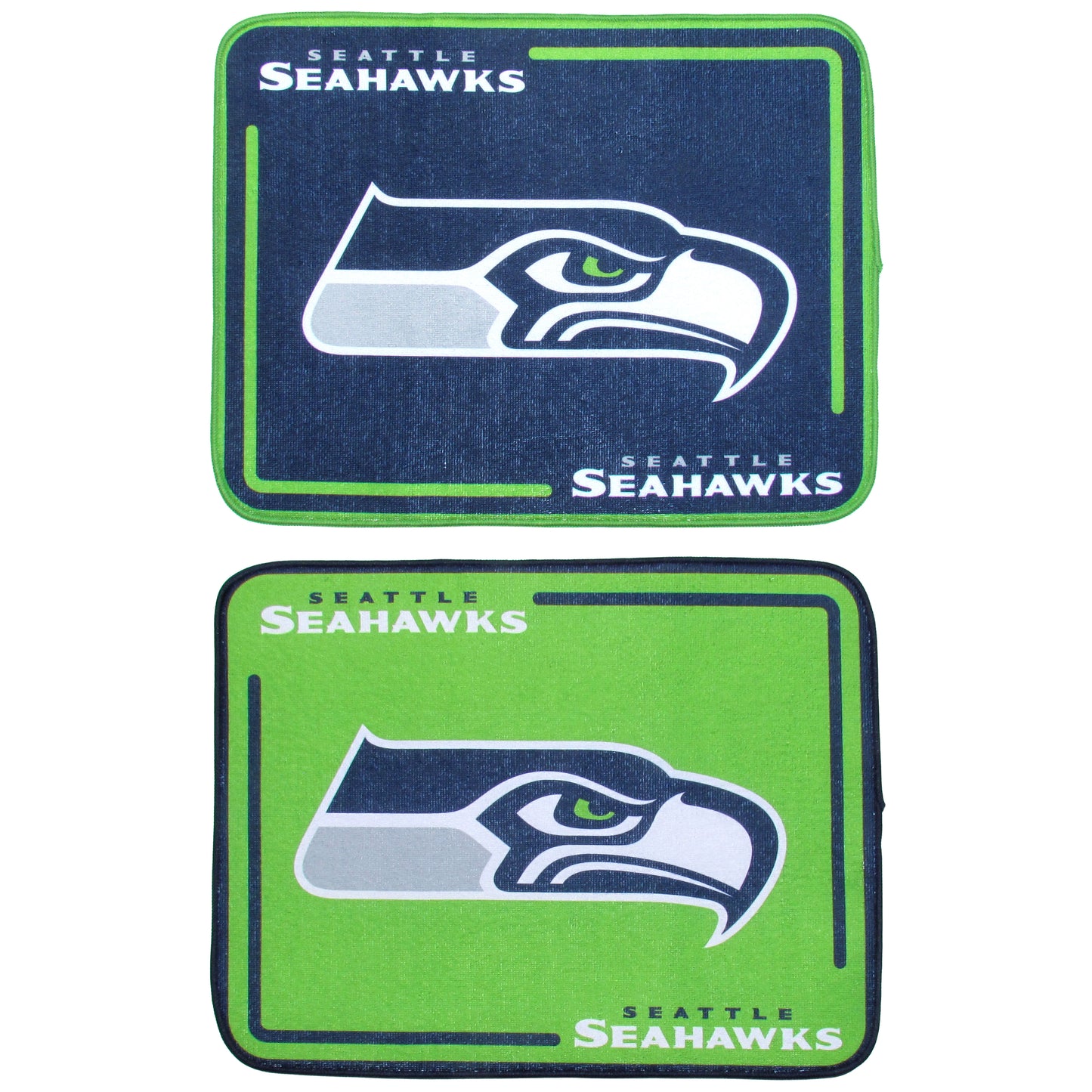 Seattle Seahawks Microfiber Drying Mat, 2pk