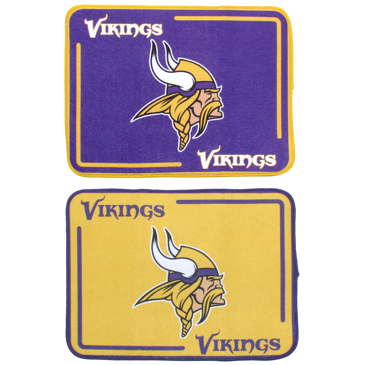 Minnesota Vikings Microfiber Drying Mat, 2pk