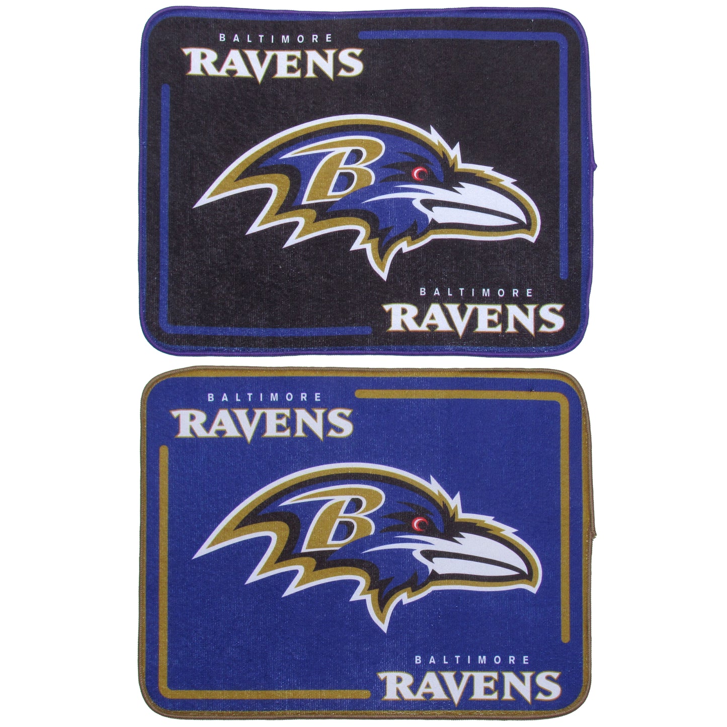 Baltimore Ravens Microfiber Drying Mat, 2pk