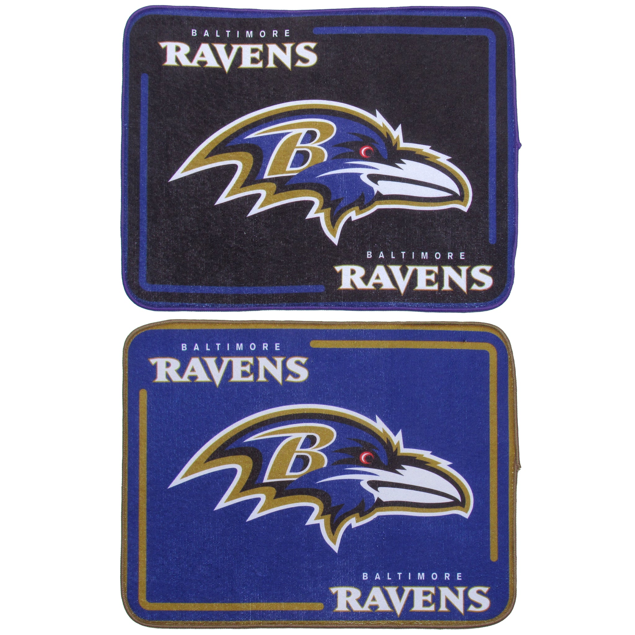 Baltimore Ravens Microfiber Drying Mat, 2pk
