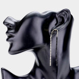 Rhinestone Bead long Drop Earrings - Madeline Love - Flyclothing LLC