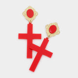 Cross earrings - Madeline Love - Flyclothing LLC